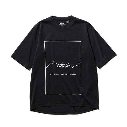 NANGA DRY MIX FRAME LOGO TEE